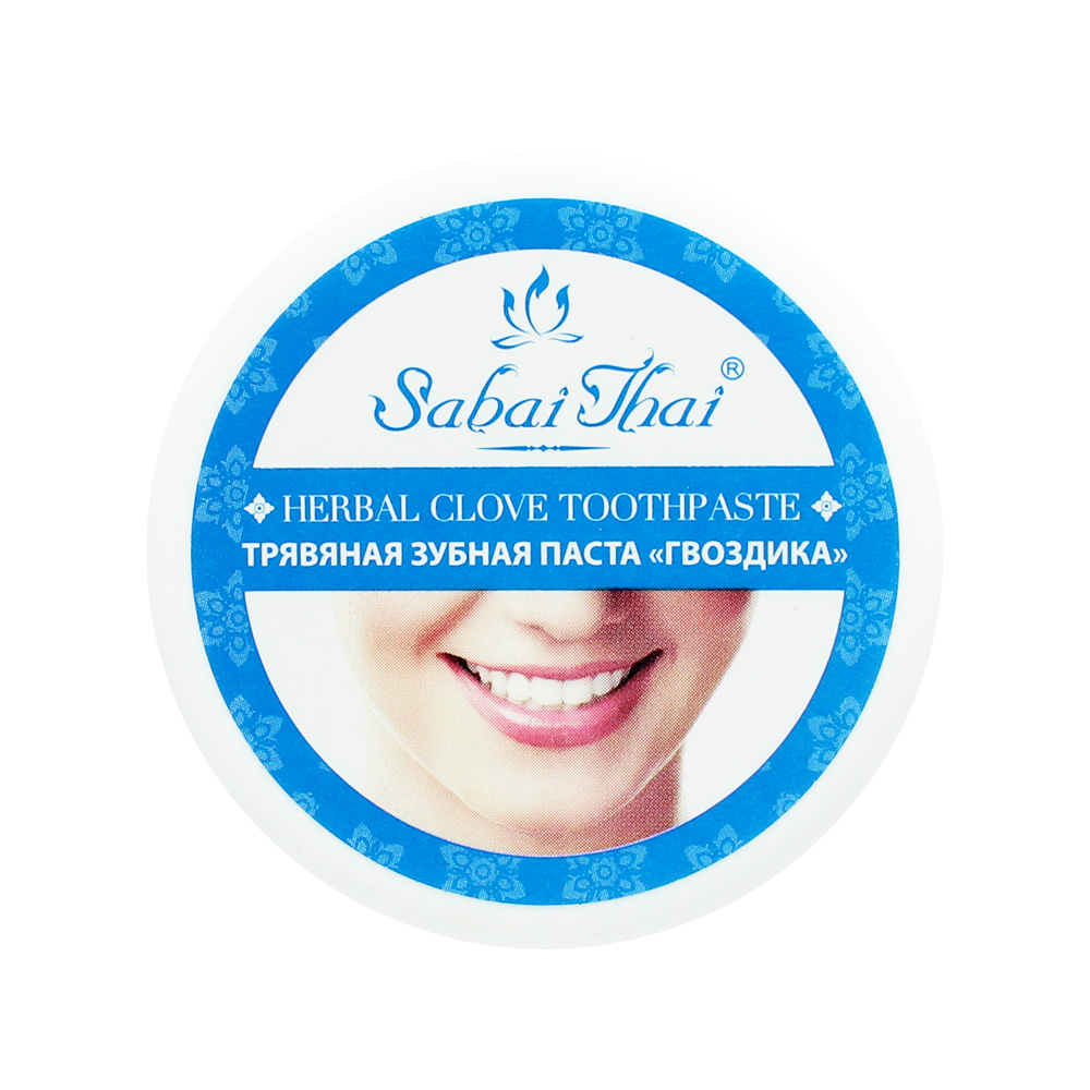 SABAI THAI Natural Herbal Clove Toothpaste Fluoride Free, 25g