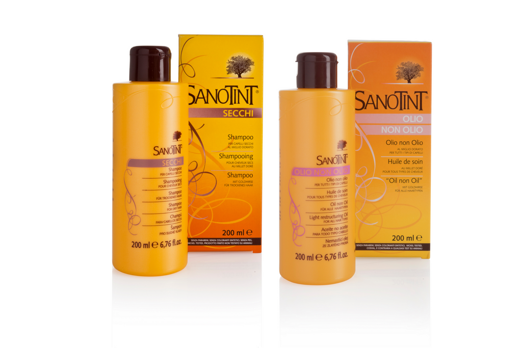 SANOTINT MUST HAVE Set no. 4 - DRY HAIR Shampoo & LIGHT RESTRUCTURING Oil, 2x200ml